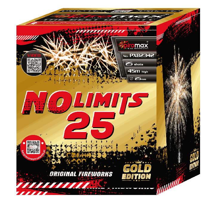PXB2342  NO LIMITS 25 Šūviai 25 mm